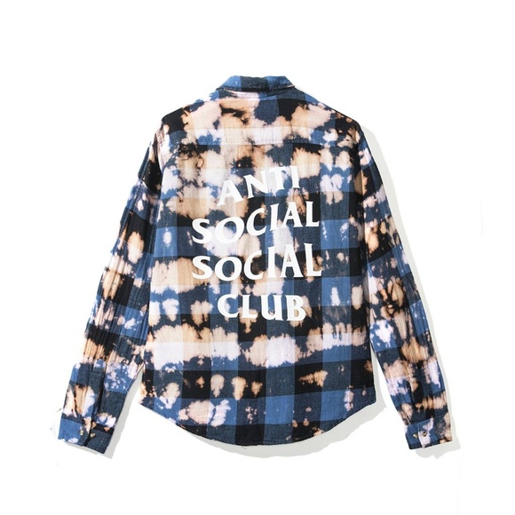 Anti Social Social Club | Shirts | Psy Buffalo Blue Flannel | Poshmark